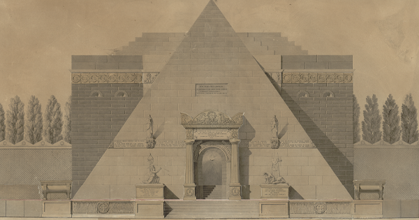 Détail d'un projet d'un monument funèbre aux Brotteaux, 1814-1819 - 2S947