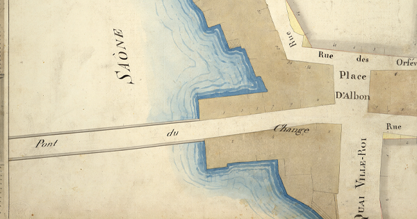 Détail du plan géométral de la ville de Lyon, dressé en exécution  - 1677  2SAT/8