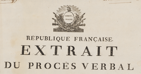 Extrait du Procès verbal de la Convention nationale, 9 octobre 1793 - 936w128