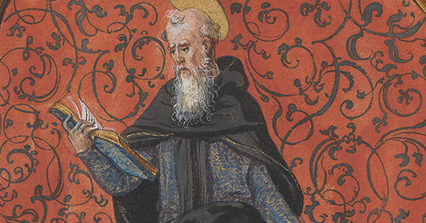 Détail d'une lettre ornée d'un registre de Comptes de trésorier de l'Aumône Générale - 1550-1551  Archives de Hospices civils de Lyon - CH/E/162