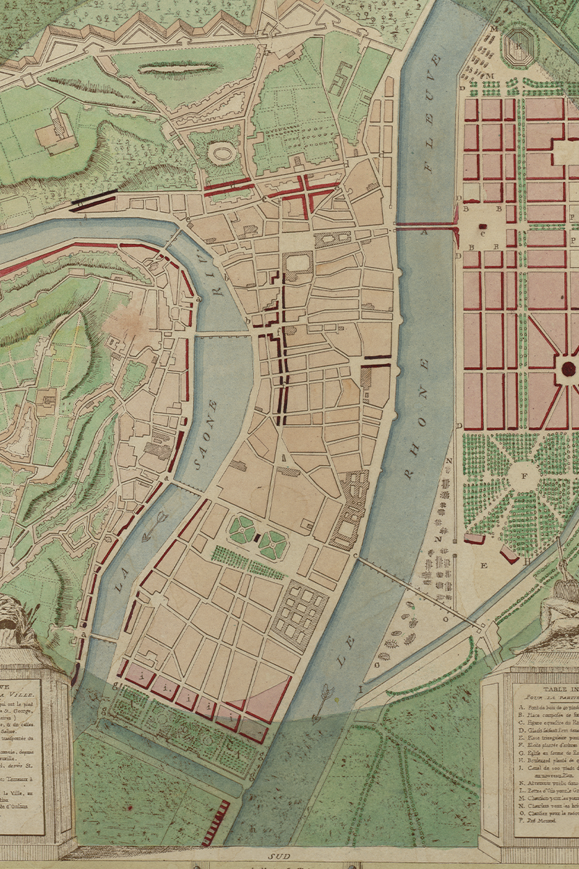 Plan de Lyon par Jean-Antoine Morand - 3S115