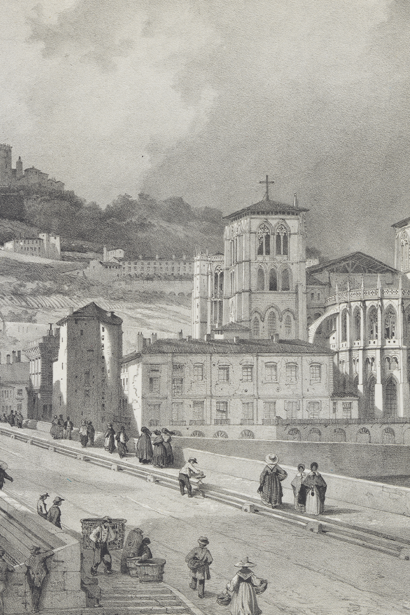 Gravure représentant la Cathédrale Saint-Jean- 16fi751