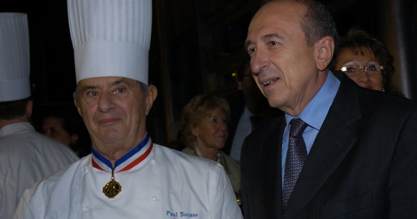 Photo de Paul Bocuse et Gérard Collomb