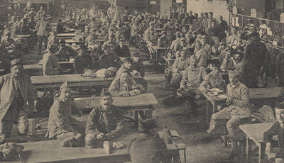 Cantine de la gare de Perrache pendant la première Guerre mondiale