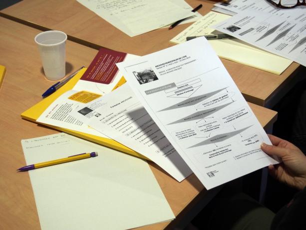 Former à l'archivage : schéma de la procédure d'archivage dans le livret donné aux agents de la Ville de Lyon
