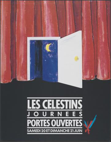 Journée portes ouvertes aux Célestins : affiche illustrée (1987, cote : 7FI/2459)
