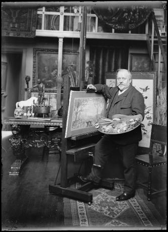 Louis Bardey dans son atelier - 285II/476