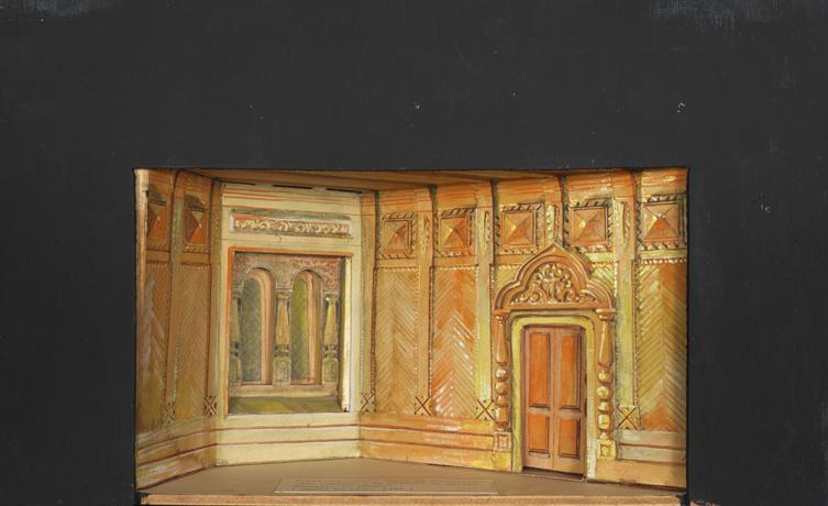 Maquette de décor en volume, gouache sur carton par Louis Bardey - 1912 - 48fi14