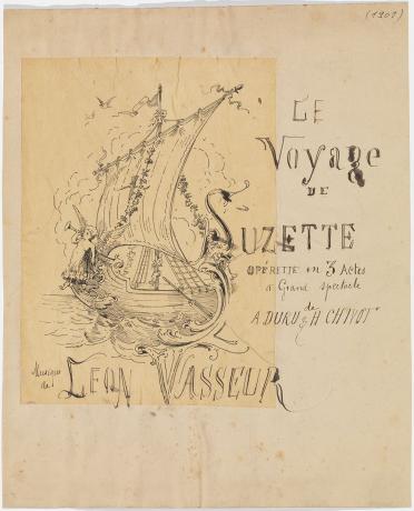 Projet d'affiche, encre - 1892 - 48fi150