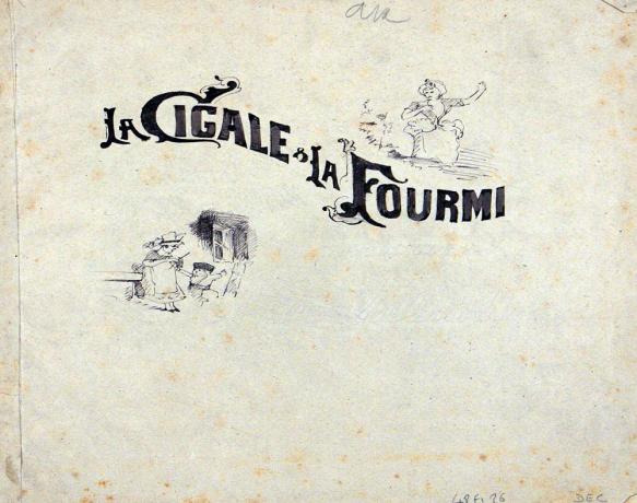Livret de décor de Jules Le Goff ou Jean-Baptiste Genivet, mine de plomb et encre - 1893 - 48fi26