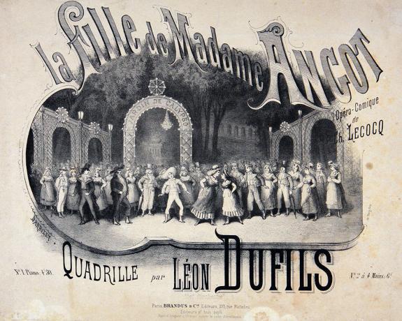 Quadrille par Léon Dufils, lithographie par Barbizet - 48fi49