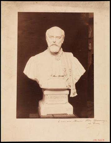 Buste du docteur Gailleton : photographie NB par Charles Textor (1891, cote : 1PH/9603)