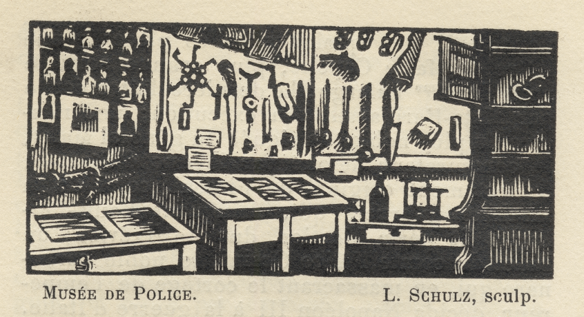 Illustration d'un article de presse sur le Musée du laboratoire de police, 1935 - 31ii53