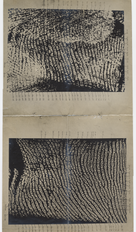 Empreintes issues du livre de Locard Identification des criminels par les traces des orifices sudoripares, in L'Avenir médical, 1923 - 31ii64