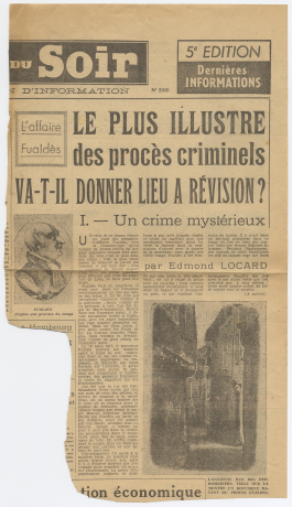 Article d'Edmond Locard dans Détective - 31ii72