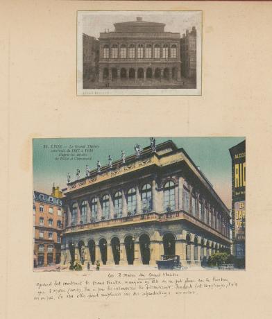 Le Grand-Théâtre de Lyon, histoire des muses : extr. 2e album des Frères des quatrièmes de l'Opéra (1930-1938, cote : 91II/15, vue 4)