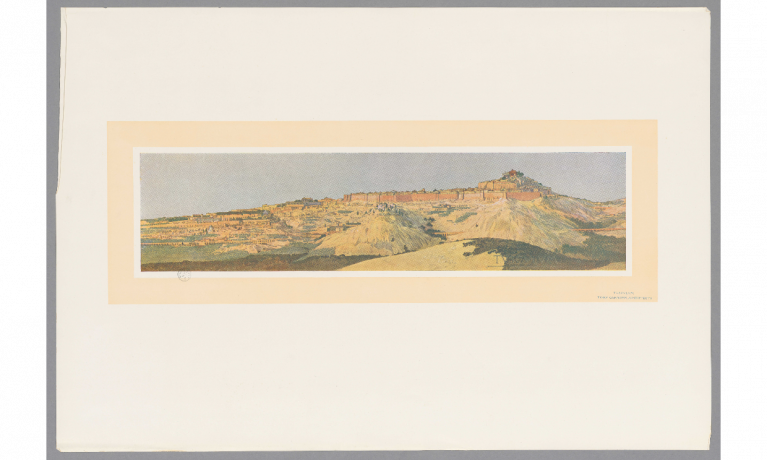 Tusculum de Tony Garnier, la colline : héliogravure couleur (1911, cote : 63FI/2, pl. 2)