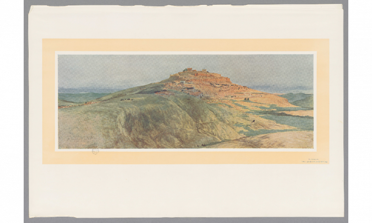 Tusculum de Tony Garnier, la colline : héliogravure couleur (1911, cote : 63FI/2, pl. 3)
