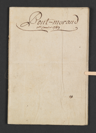 Papiers manuscrits de la Famille Morand – Dépenses d’entretien et de fonctionnement - 14ii/22