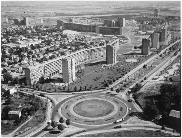 Rond-point du boulevard de ceinture et de la route de Chambéry en 1967 - 1ph6682