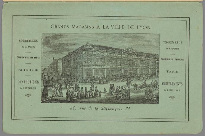 Catalogue de la maison J. Daboneau, les grands magasins (le Grand Bazar) : 2e de couverture (1880, cote : 1C/305959)