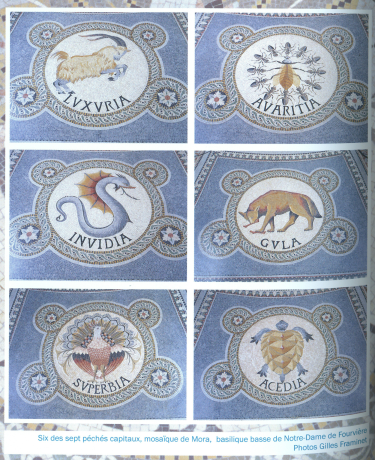 page intérieur du catalogue de l'exposition "La Scuola Mosaicisti del Friuli à Lyon"