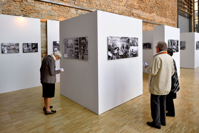 Scénographie de l'exposition "Commerces et artisans d'antan" par Philippe Schuller