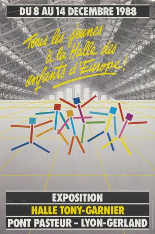 Exposition la Halle des enfants d'Europe : affiche couleur (1985, cote 2FI/454, repro. commerciale interdite)