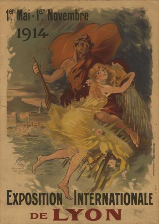 Exposition universelle de Lyon de 1914 : affiche couleur (1914, cote 2FI/444)