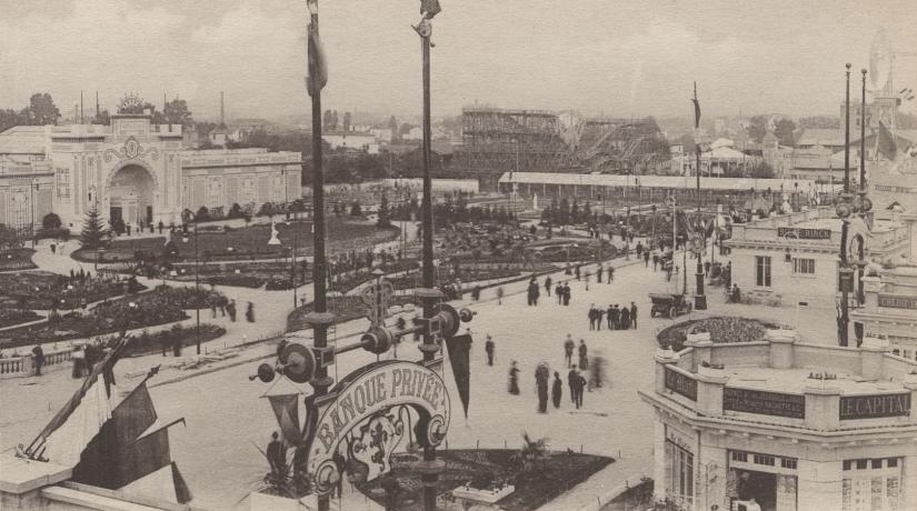 Exposition universelle de Lyon de 1914, les jardins et le parc des attractions : photo. NB (1914, cote 4FI/4490)