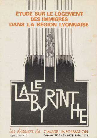 Étude sur le logement des immigrés dans la région lyonnaise : page de couverture (1978, cote 97II/63)