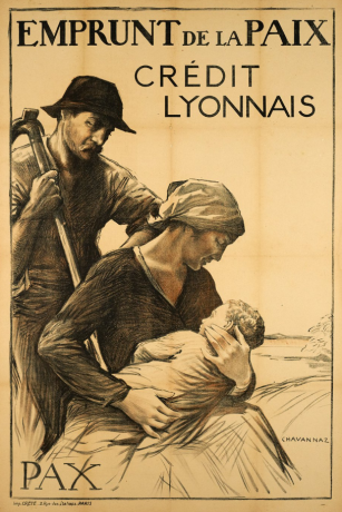Crédit lyonnais, « Emprunt de la paix » : affiche Chavannaz (1918, cote 1FI/10)
