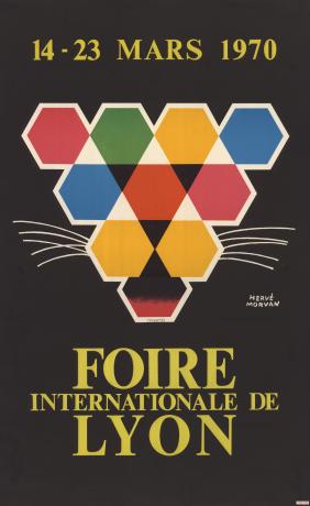 Foire de Lyon 1970 : affiche couleur H. Morvan (1970, cote 2FI/397, repro. commerciale interdite)
