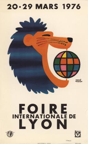 Foire de Lyon 1976 : affiche couleur H. Morvan (1976, cote 2FI/403, repro. commerciale interdite)