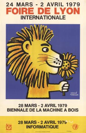Foire de Lyon 1979 : affiche couleur H. Morvan (1979, cote 2FI/405, repro. commerciale interdite)