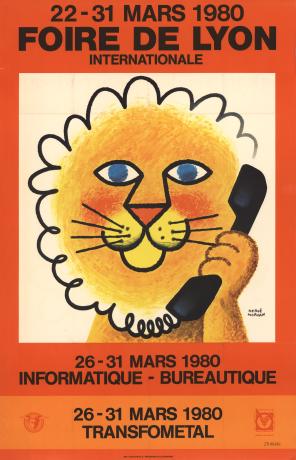 Foire de Lyon 1980 : affiche couleur H. Morvan (1980, cote 2FI/406, repro. commerciale interdite)