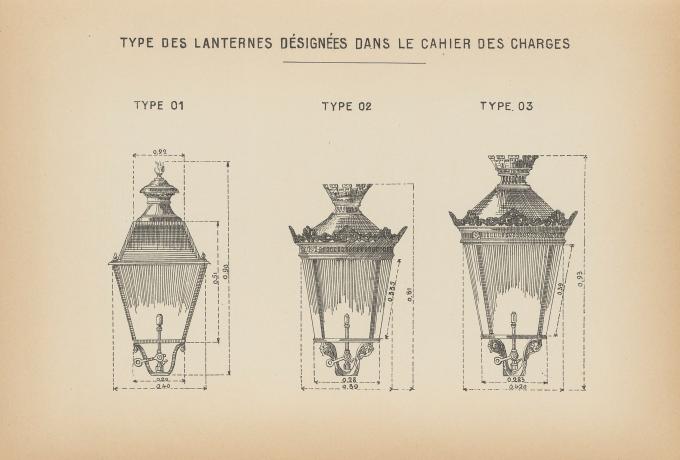 Lanternes exposés lors de l'exposition franco-marocaine de Casablanca : planche NB (v. 1915, cote 3SAT/26)