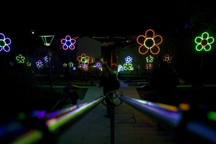 Fête des Lumières 2009 : photo. couleur M. Chaulet (2009, non coté)