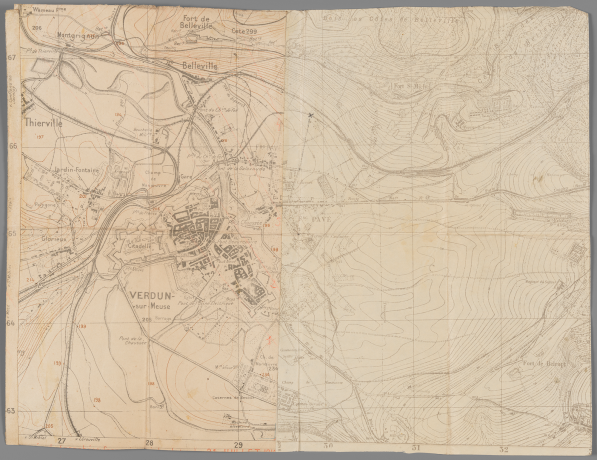 Plan topographique de Verdun - 228ii/560