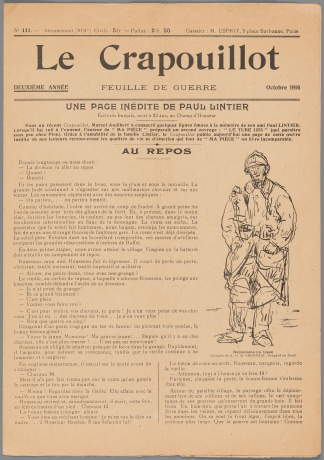 Le Crapouillot, feuille de guerre, octobre 1916 - 28II/5