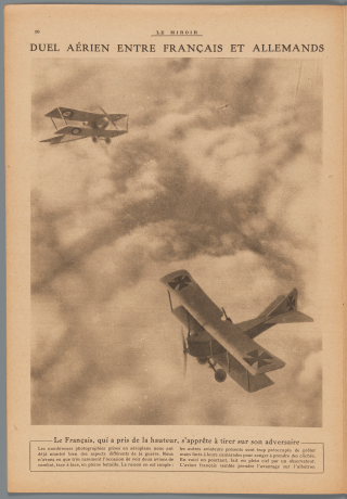 "Duel aérien entre Français et Allemands" Le Miroir, 13 janvier 1918, p.10 - 2c/400548