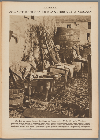 Une entreprise de blanchisserie à Verdun Le Miroir, 3 décembre 1918 - 1C/400548