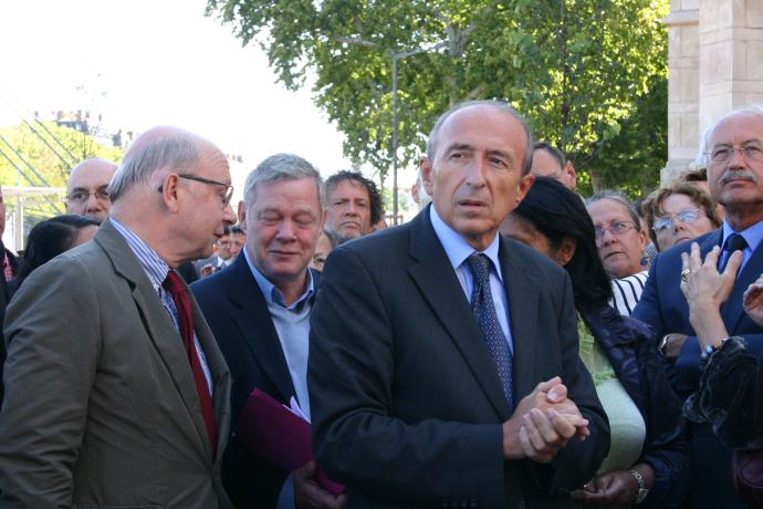 Inauguration par Gérard Collomb de la place Benoît-Crépu le 5 septembre 2007. - 80PH21_134 - Jean-Paul Tabey - Pas d'utilisation commerciale