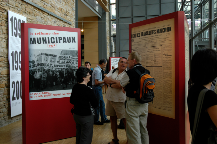 Scénographie de l'exposition "L'écho des travailleurs municipaux" - Gilles Bernasconi