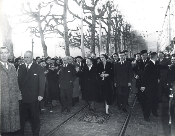 Reportage sur la visite de M. Spanel à Lyon en février 1957 - 2PH/14
