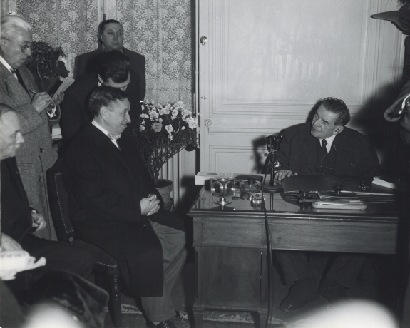 Reportage sur la visite de M. Spanel à Lyon en février 1957 - 2PH/14