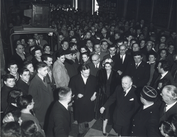 Reportage sur la visite de M. Spanel à Lyon en février 1957 - 2PH/14