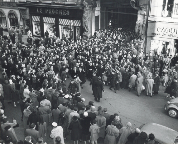 Reportage sur la visite de M. Spanel à Lyon en février 1957 - 2PH/14