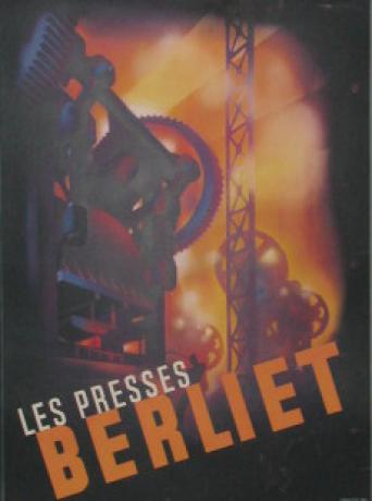 « Les presses Berliet », Draeger imprimeur, Paris, 1938. Collection Fondation de l’automobile Marius-Berliet