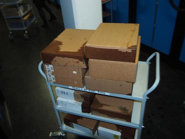 Boites d'archives humides
